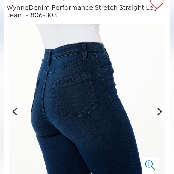 WynneDenim Performance Stretch Straight Leg Jean - Picture 1 of 6
